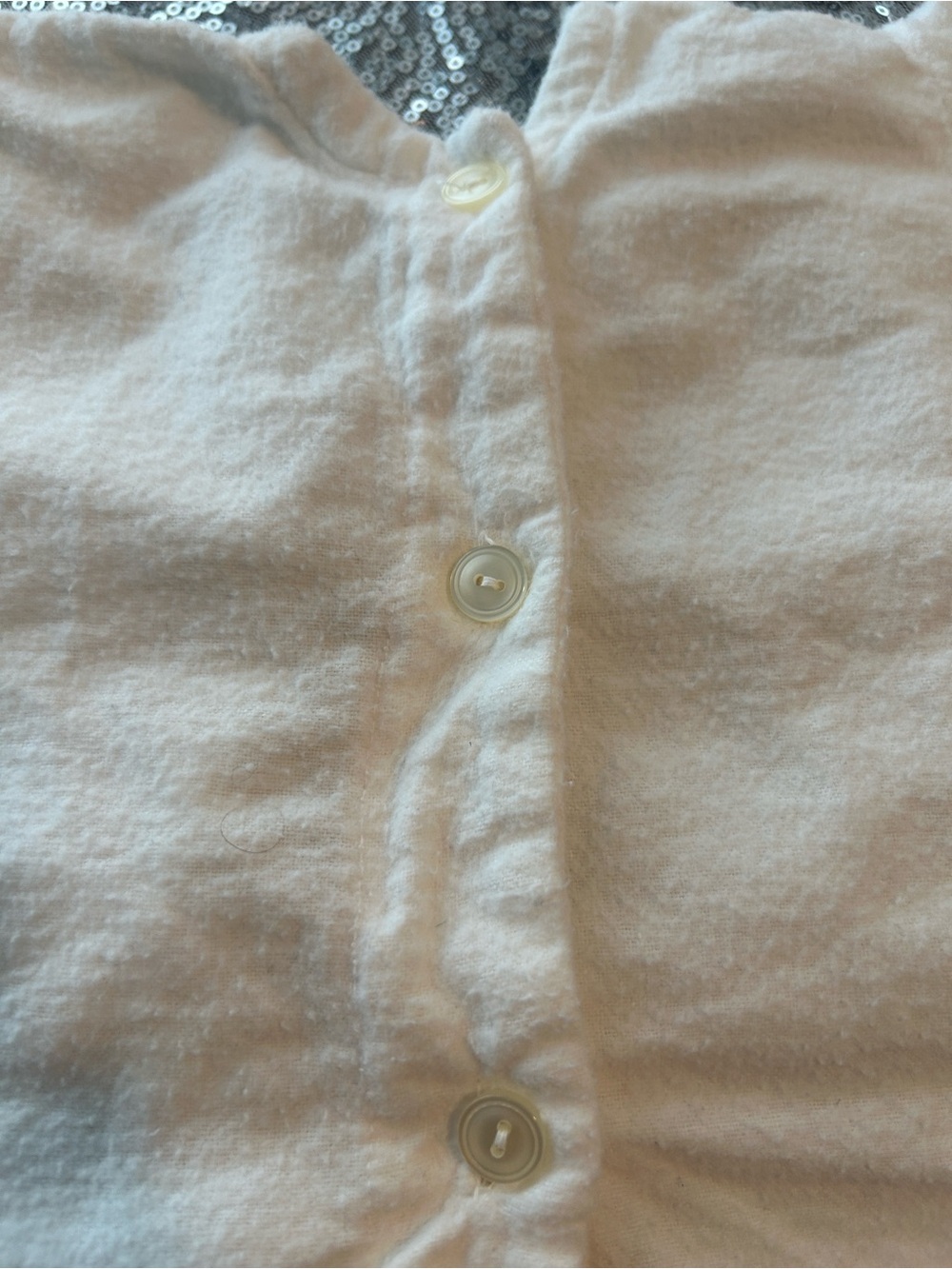 Button-Front Cloth Baby Robe - Picture 4 of 4